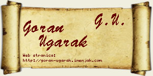 Goran Ugarak vizit kartica